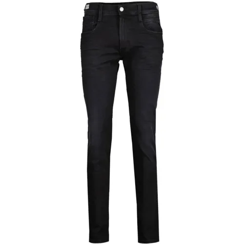 Replay , Modern Slim Fit Jeans ,Black male, Sizes: