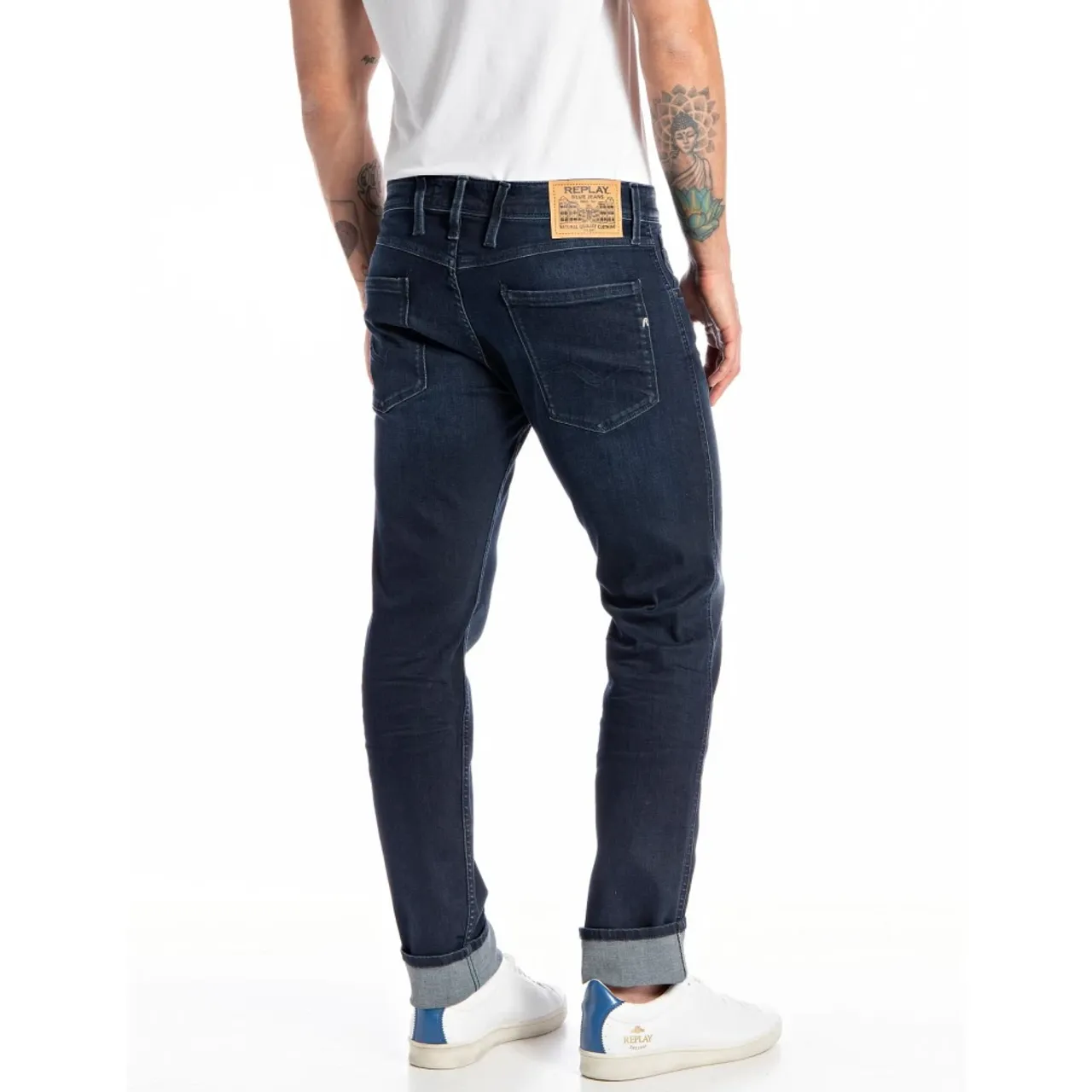 Replay , Regular Fit Comfort Jeans for Men ,Blue male, Sizes: