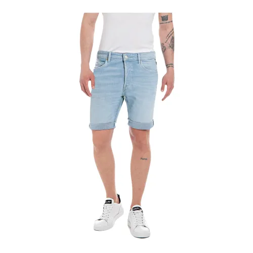 Replay , Shorts ,Blue male, Sizes:
