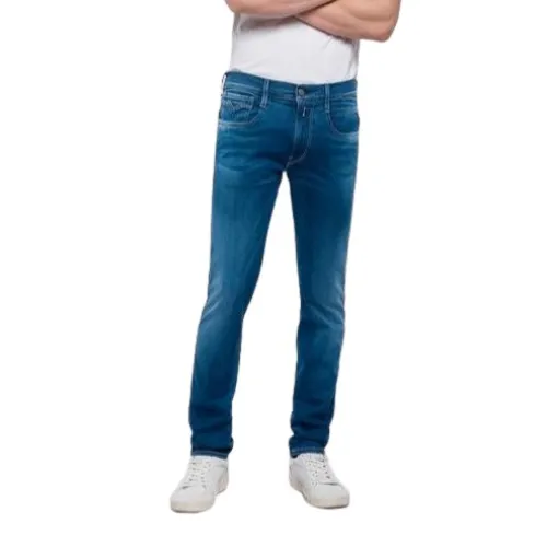 Replay , Slim Fit Hyperflex Jeans | Blue Denim 350 ,Blue male, Sizes:
