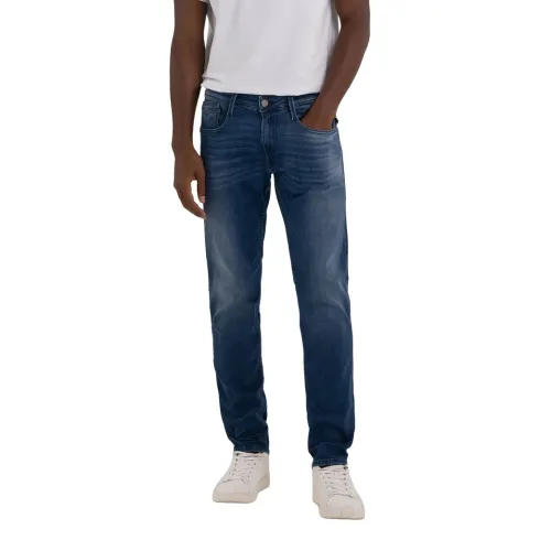 Replay , Slim Fit Mens Jeans ,Blue male, Sizes: