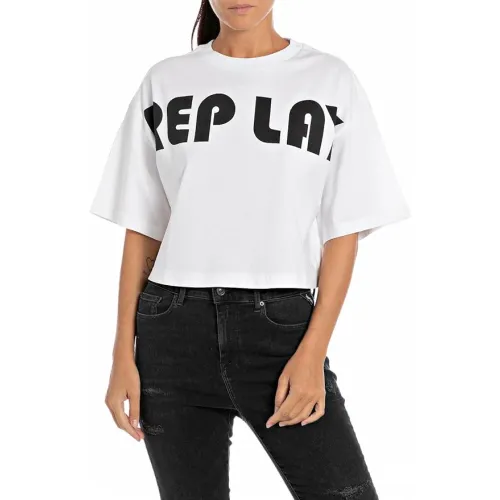 Replay , T-Shirts ,White female, Sizes: