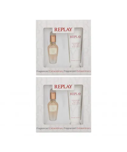 Replay Womens Jeans Original! For Her Eau de Toilette 20ml & Body Lotion 100ml x 2 - One Size