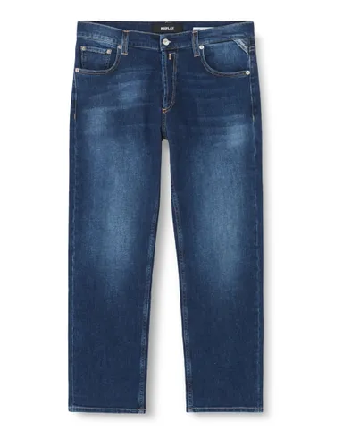 REPLAY Women's WB461 Maijke Straight Indigo Stretch Jeans