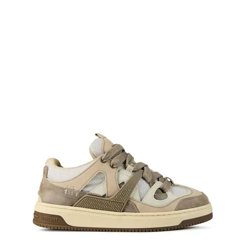 REPRESENT Bully Panelled Canvas Sneakers - Beige