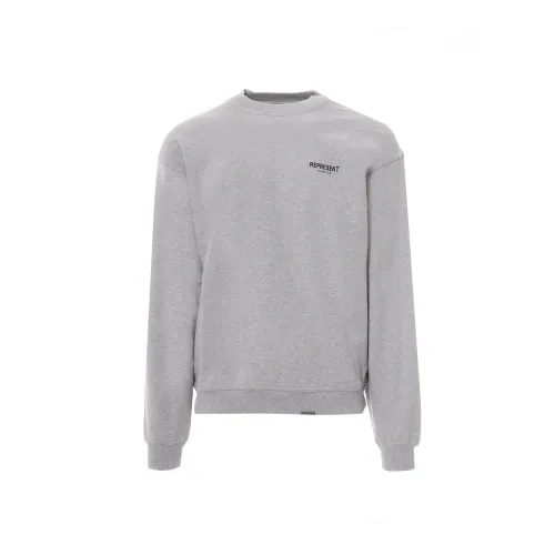 Represent , Cotton Sweatshirt - Stylish and Comfortable ,Gray male, Sizes:
