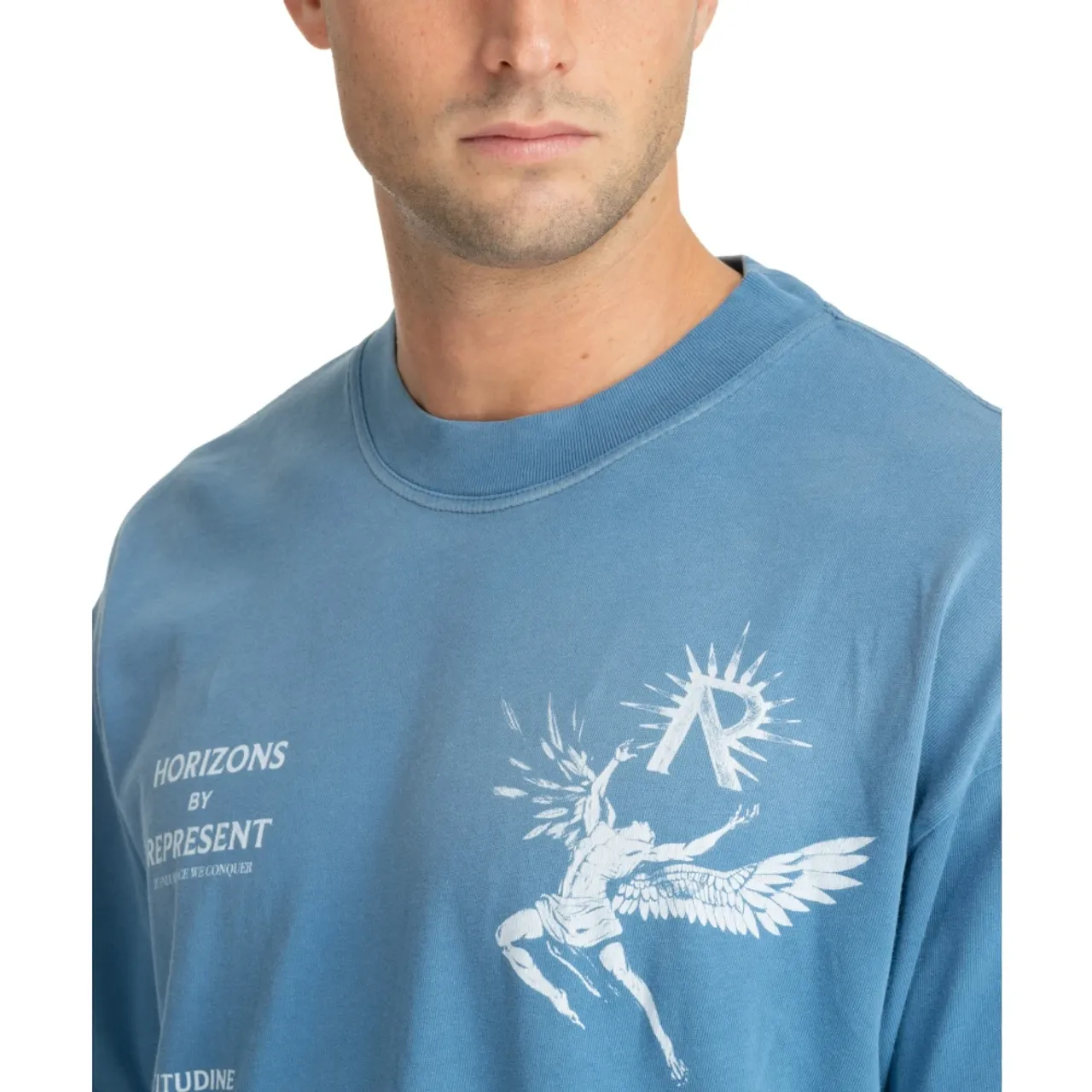 Represent , Icarus T-shirt ,Blue male, Sizes: