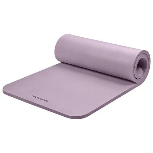 Retrospec Solana Yoga Mat 1" Thick with Nylon Strap for Men