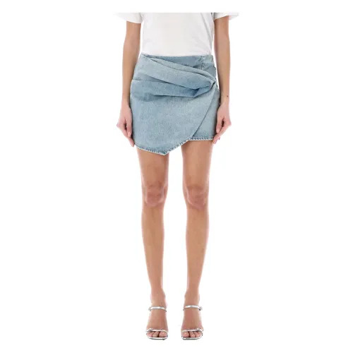 REV , Women's Clothing Skirts Light Blue Ss24 ,Blue female, Sizes: