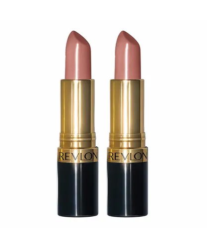 Revlon Womens 2 x Super Lustrous Lipstick 4.2g - 637 Blushing Nude - NA - One Size