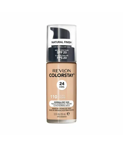 Revlon Womens Colorstay 24HRS Natural Finish For Normal Dry Skin SPF 20 - 110 Ivory - One Size