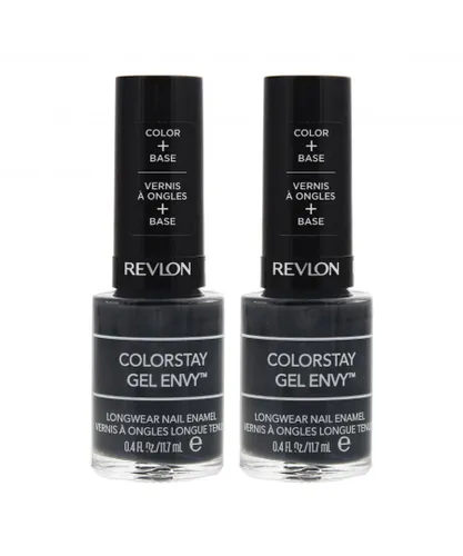 Revlon Womens Colorstay Gel Envy Longwear Nail Enamel 11.7ml - Ace Of Spades 500 x 2 - NA - One Size