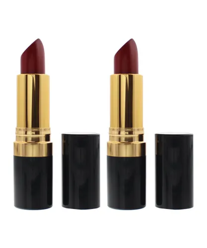 Revlon Womens Super Lustrous Creme 730 Red Lipstick 4.2g x 2 - One Size