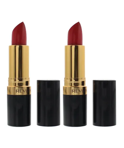 Revlon Womens Super Lustrous Matte 016 Paradise Pink Lipstick 4.2g x 2 - One Size