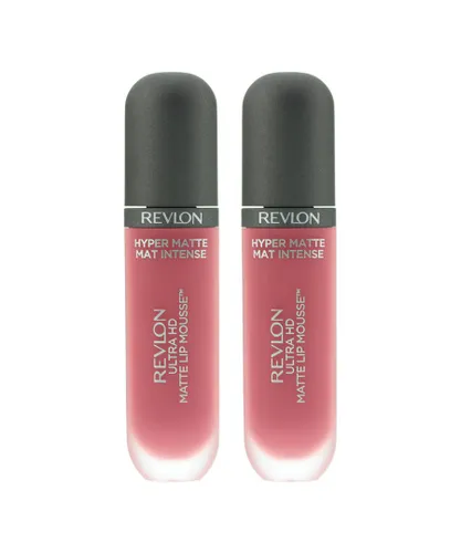 Revlon Womens Ultra Hd Matte 800 Dusty Rose Lip Mousse 5.9ml x 2 - One Size
