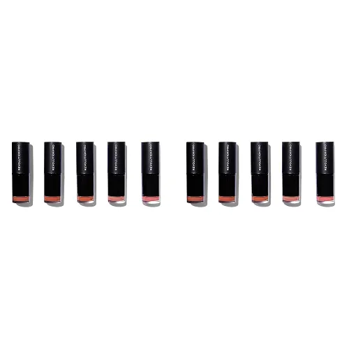 Revolution Pro, Lipstick Collection, Bare, 5x3.2g (Pack of