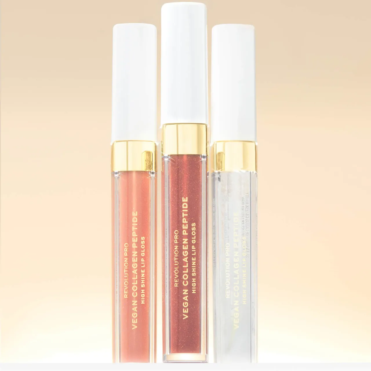 Revolution Pro Vegan Collagen Peptide High Shine Lip Gloss 4ml (Various Shades) - Bombshell