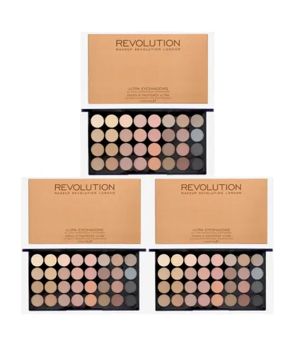 Revolution Womens Ultra Flawless Matte Eyeshadow Palette 16g x 3 - NA - One Size