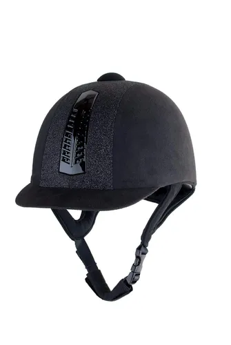 Rhinegold 0 Rhinegold Glitter Pro Hat-6.1/2-black Riding Hat