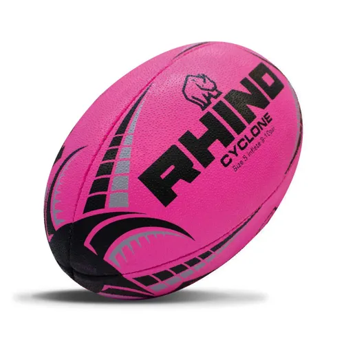 Rhino Cyclone Rugby Ball Hot Pink (4)