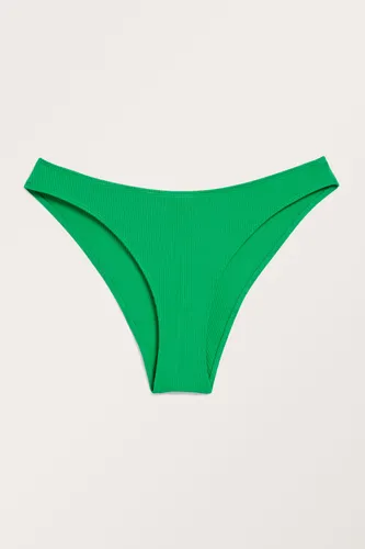 Ribbed bikini briefs - Green
