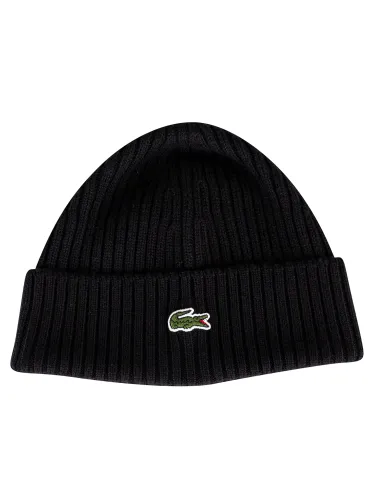 Ribbed Embroidered Logo Beanie