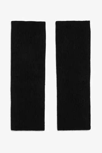 Ribbed leg warmers - Black