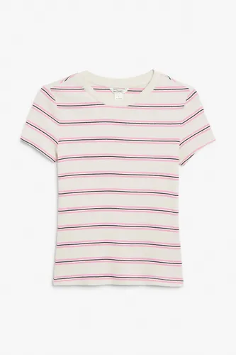 Ribbed t-shirt - Pink