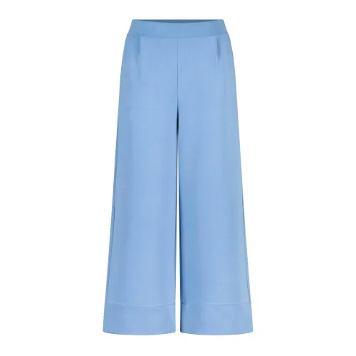 Rich & Royal , Wide Trousers ,Blue female, Sizes: