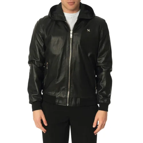 Richmond , Leather Jackets ,Black male, Sizes: