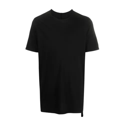 Rick Owens , Black Cotton Level T-Shirt for Men ,Black male, Sizes: