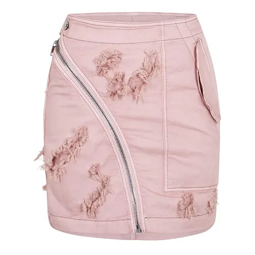 Rick Owens Drkshdw Aircut Mini Denim Skirt - Pink