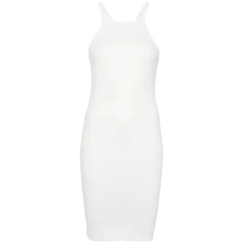 Rick Owens , Drkshdw White Cotton Tank Dress ,White female, Sizes: