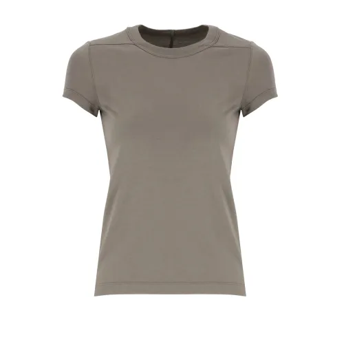 Rick Owens , Grey Cotton T-shirt for Women ,Gray female, Sizes: