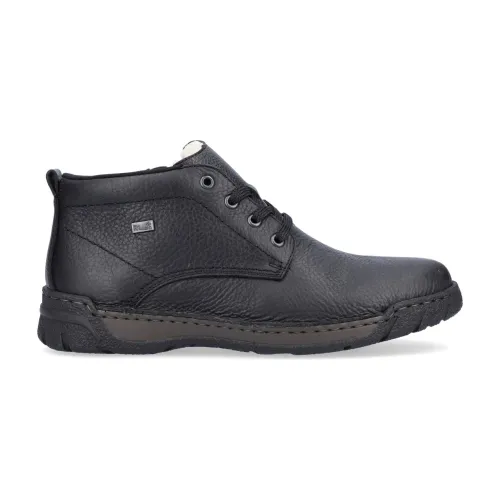 Rieker , Black Casual Closed Booties ,Black male, Sizes: