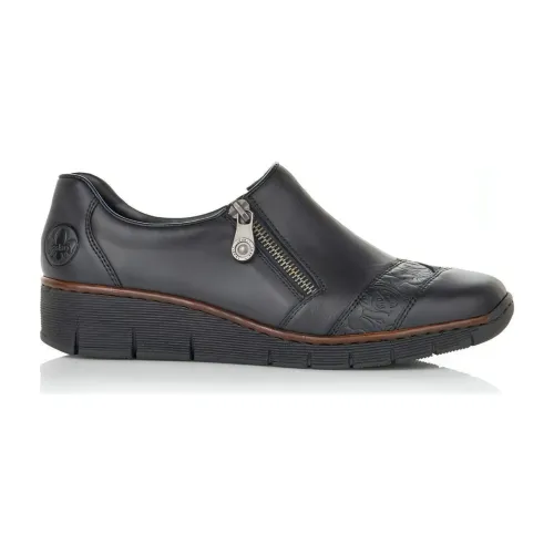 Rieker , Black Closed Formal Business Shoes ,Black female, Sizes: