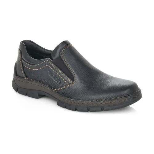 Rieker , Black Closed Formal Business Shoes ,Black male, Sizes: