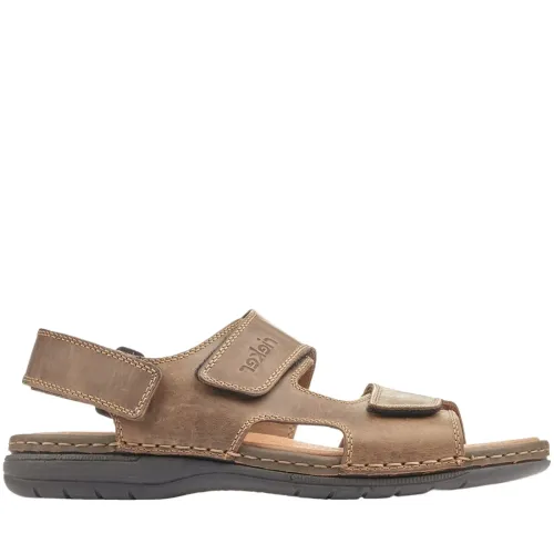 Rieker , Casual Open Sandals ,Brown male, Sizes: