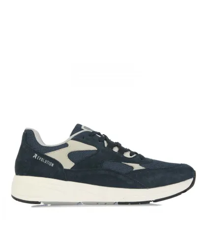 Rieker Mens R-Evolution Trainers in Navy Leather (archived)