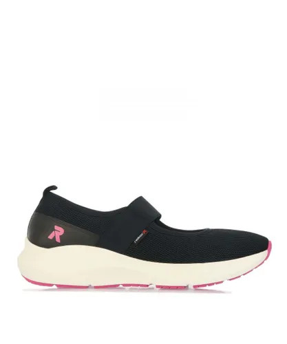Rieker Womenss R-Evolution Sporty Trainers in Black Textile