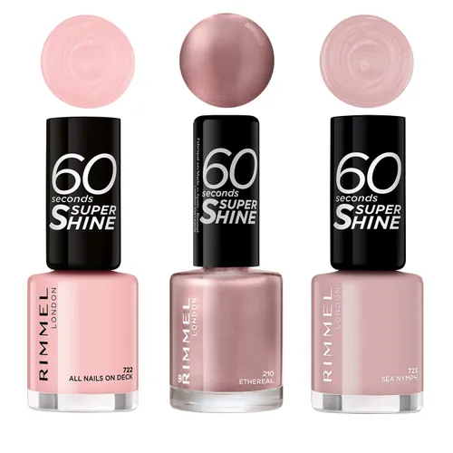 Rimmel London 60 Seconds Super Shine Pastel Pink Nail