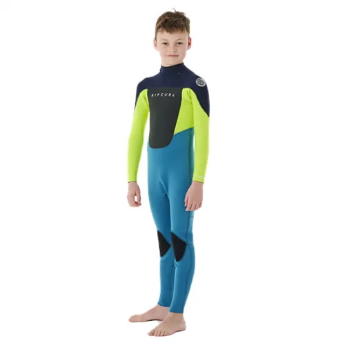 Rip Curl Boys Omega 4/3mm Back Zip Wetsuit (2022) - Navy