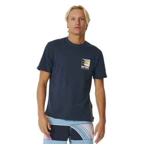 Rip Curl Surf Revival Line Up T-Shirt - Dark Navy