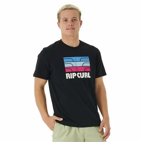 Rip Curl Surf Revival Waving T-Shirt - Black