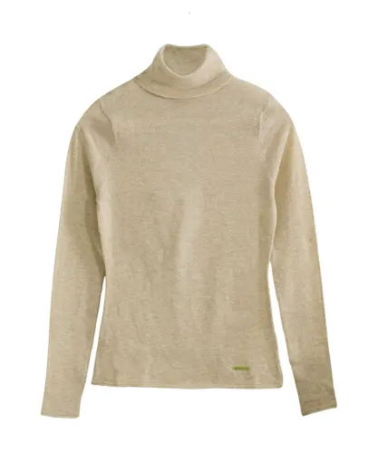 River Island Womens Roll Neck Fitted Jumper - Beige