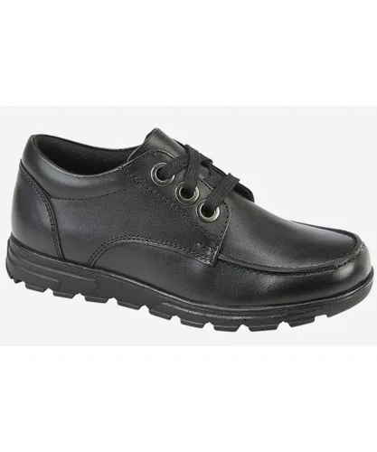 Roamers Childrens Unisex Byron School Shoes Junior - Black