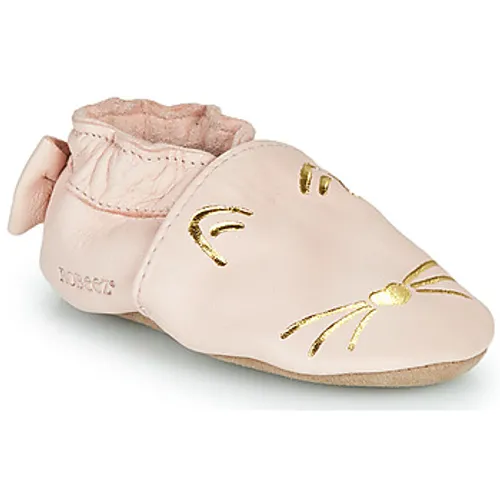 Robeez  GOLDY CAT  girls's Baby Slippers in Pink