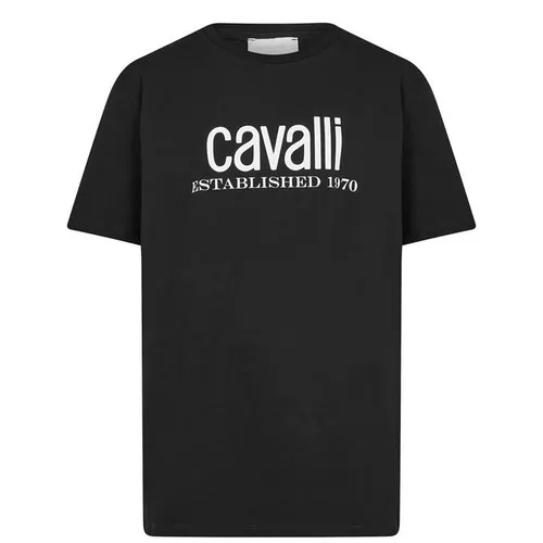 Roberto Cavalli Boy'S Logo t Shirt - Black