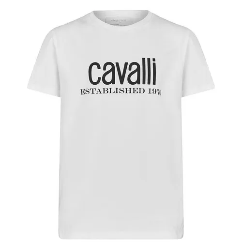 Roberto Cavalli Boy'S Logo t Shirt - White