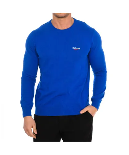 Roberto Cavalli Mens FSX600 Long Sleeve Jersey - Blue